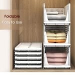 3 Layer Clothes Organizer For Wardrobe Cupboard Organizer For Clothes Foldable And Stackable Closet Organizer Drawer Organizer For Clothes, Multi Purpose Plastic Drawer