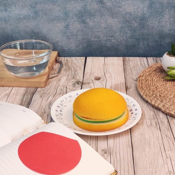 8073 Burger Shaped Notepad / Sticky Notes / Memo Pads, Unique Mini Notes (Multicolor)