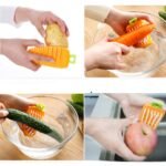 2909 Vegetable Scrubbing Brush, Vegetable Scrubber Nonâ€‘Toxic Fruit Brush Carrot Shape Vegetable Brush for Potato for Vegetable