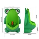 4034 Cute Forg Standing Potty Training Urinal for Boys Toilet with Funny Aiming Target