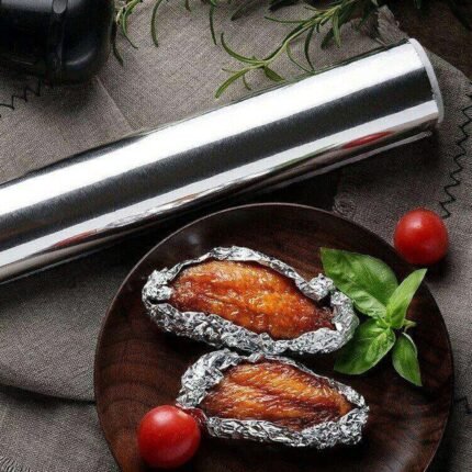 2330 Aluminum Foil Roll Heavy Duty Non Stick Thick Aluminum Foil Sheet Baking Grilling Tool (5mX300mm)