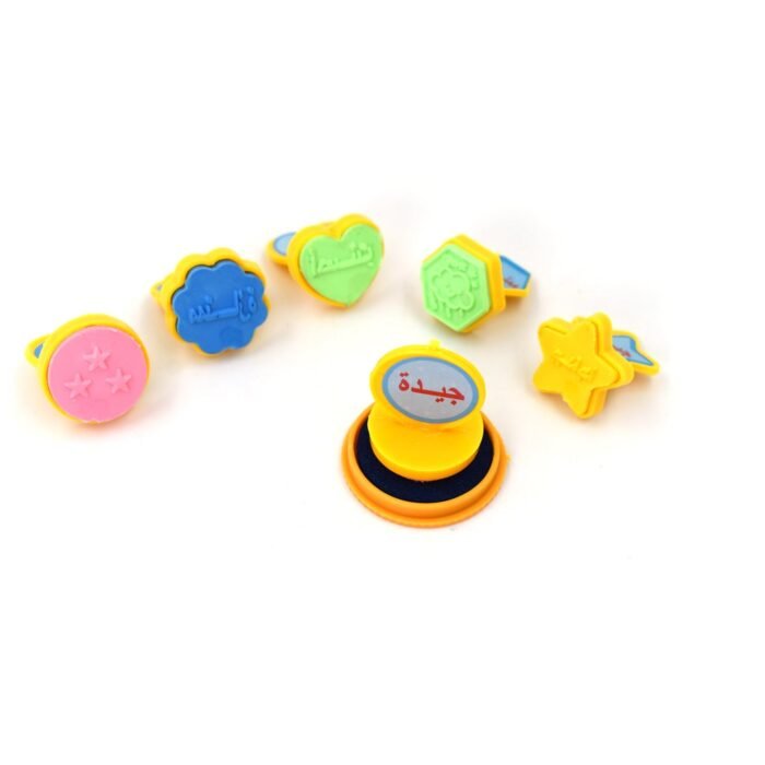 4802 Unique Different Shape Stamps 7 pieces for Kids Motivation and Reward Theme Prefect Gift for Teachers, Parents and Students (Multicolor)