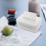 Tissues Holder Silicone Simple Tissue Box Tissues Cylinder Tissues Cube Box Tissue Holder For Bathroom Office Car Bedroom For Bathroom Room Office Car