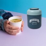 7159 Steel Soup Cup Vacuum Airtight Soup Cup For Home , Office Use ( 550ml ) 