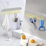 Plastic Organizer Hanger 360 Degree Rotatable Clothes Multifunctional With 8 Hooks Heavy Duty Clothing Tank Top Belt Towel Drying Rack Holder (1 Pc) - Image 5