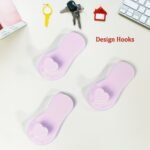 4502 Wall Essential Adhesive Wall Hooks, Reusable Utility Wall Hook for Kitchen, Bedroom Damage-Free & Home Decor Use Hook ( 1pkt )