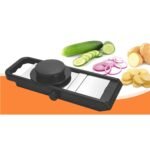 8120 Ganesh Adjustable Plastic Slicer, 1-Piece, Black/Silver