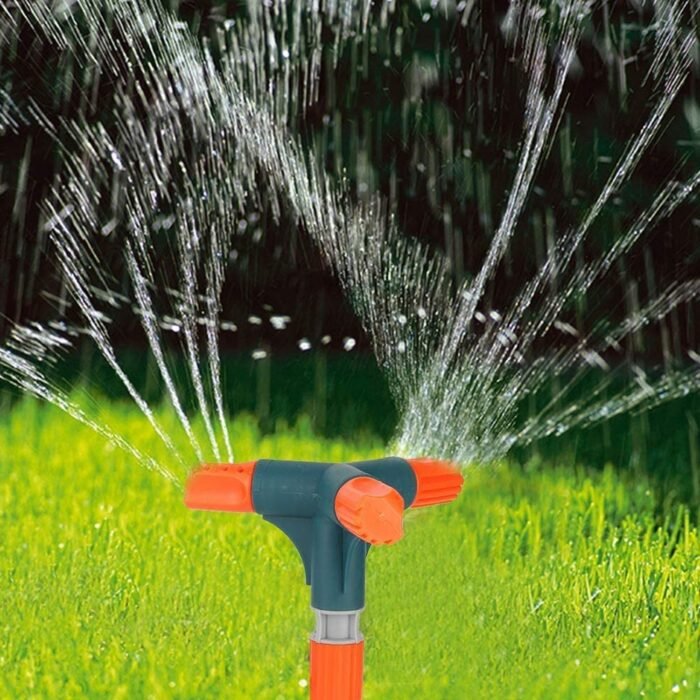 7537 Garden Sprinkler 360 Â° Rotating Adjustable Round 3 Arm Lawn Water Sprinkler for Watering Garden Plants/Pipe Hose Irrigation Yard Water Sprayer