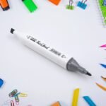 Dual Tip Marker, Pens Double Ended Perfect For Drawing, Shading ,Sketching ,Designing ,Outlining ,Illustrating And Drawing For Kids & Adult, Card Making Classroom Use (1 Pc)