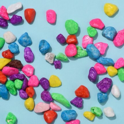 4979 Decorative Stones and Pebbles for Garden, Vase Fillers Multicolor.