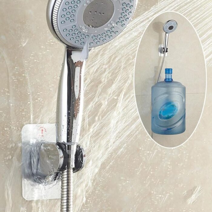 6255 Shower Head Holder, Adhesive Handheld Shower Holder, with adhesive sticker to hold.