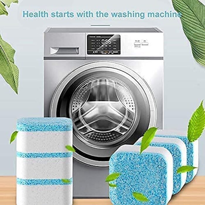 6245 Washing Machine Effervescent Tablet for all Companyâ€™s Front and Top Load Machine Tablet for Perfectly Cleaning of Tub & Drum Stain Remover Washer Cleaner