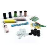 6051 62 Pc Sewing Set used for sewing of clothes and fabrics including all home purposes.