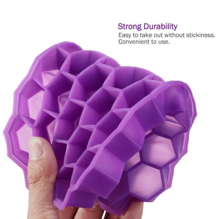 Vibrant Silicone Ice Cube Trays - 32-Cavity, Flexible and BPA-Free for Effortless Release and Multi-Use Freezing - Image 10