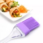 Silicone Pastry Brush Heat Resistant Basting Baking Brush, Kitchen Silicon Oil Basting Brush Multi-Purpose Silicone Durable Easy Use | Oil Cooking Brush For Grilling, Tandoor, Cooking, Baking, Bbq/Brush For Cooking (1Pc, 22 Cm)