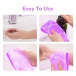 1303 SILICONE BODY BACK SCRUBBER DOUBLE SIDE BATHING BRUSH FOR SKIN DEEP CLEANING WITH HOOK