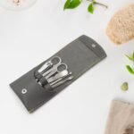 6In1 Nail Clipper Kit Fingernail Clipper, Manicure Set, Stainless Steel Nail Cutter Set ,Manicure Tool, Nail Clippers Care Tools With Lightweight And Beautiful Travel Leather Case (6 Pc Set)