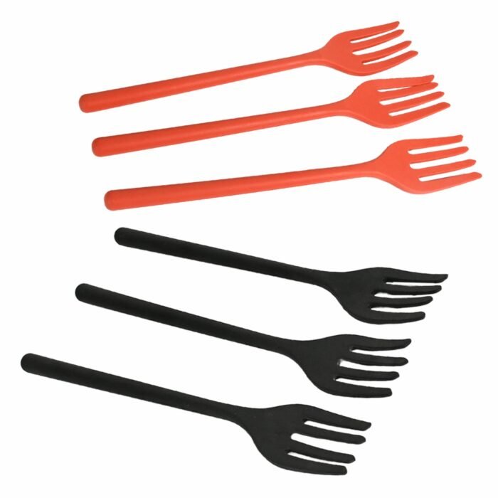 Silicone Flexible Forks, Silicone Cooking Fork Heat Resistant, Multifunctional Nonstick Blending Fork (6 Pcs) - Image 4