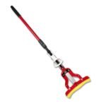 7868 Dry Cleaning Flat Microfiber Floor Cleaning Mop with Steel Rod Long Handle Dry Mop