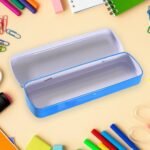 Multifunctional Compass Box With 1 Pencil, 1 Eraser, 1 Scale, 1 Pencil Sharpener, 6 Pen Refill, 1 Black Pen For Boys & Girls For School, Small Size Cartoon Printed Pencil Case For Kids Birthday Gift (12 Pcs Set) - Image 6