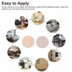 9132 Self-Adhesive Cork Coasters Round - 3.5IN Circle Cork Backing Sheets Mats Mini Wall Cork Tiles Coasters and DIY Crafts Supplies.