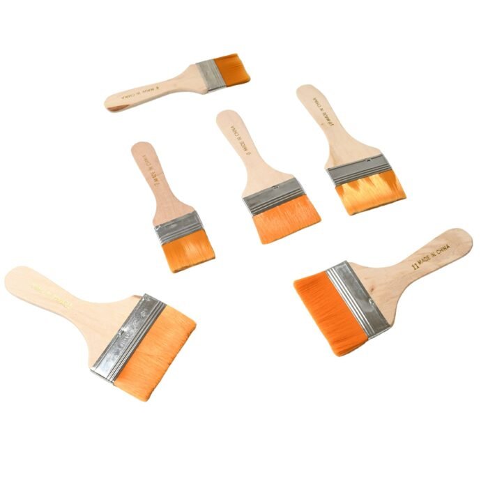 6-Piece Nylon Pine Brush Set - Versatile Painting Accesory - Image 4