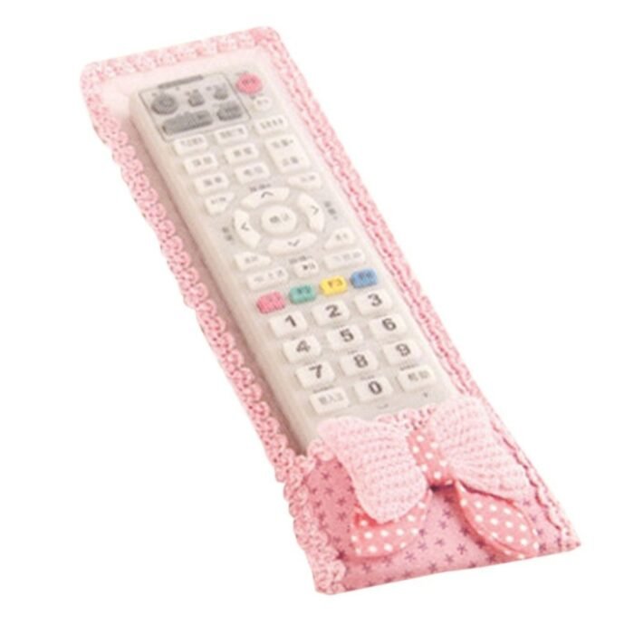 7638 3pc Remote Cover with Bow Knot for TV, Air Conditioner, D2H, DTH Remote Control Dust Cover