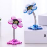 0637A Phone Holder, 360Â°Rotatable Phone Stand Multi-Function Double-Sided Suction Cup Mobile Phone Holder