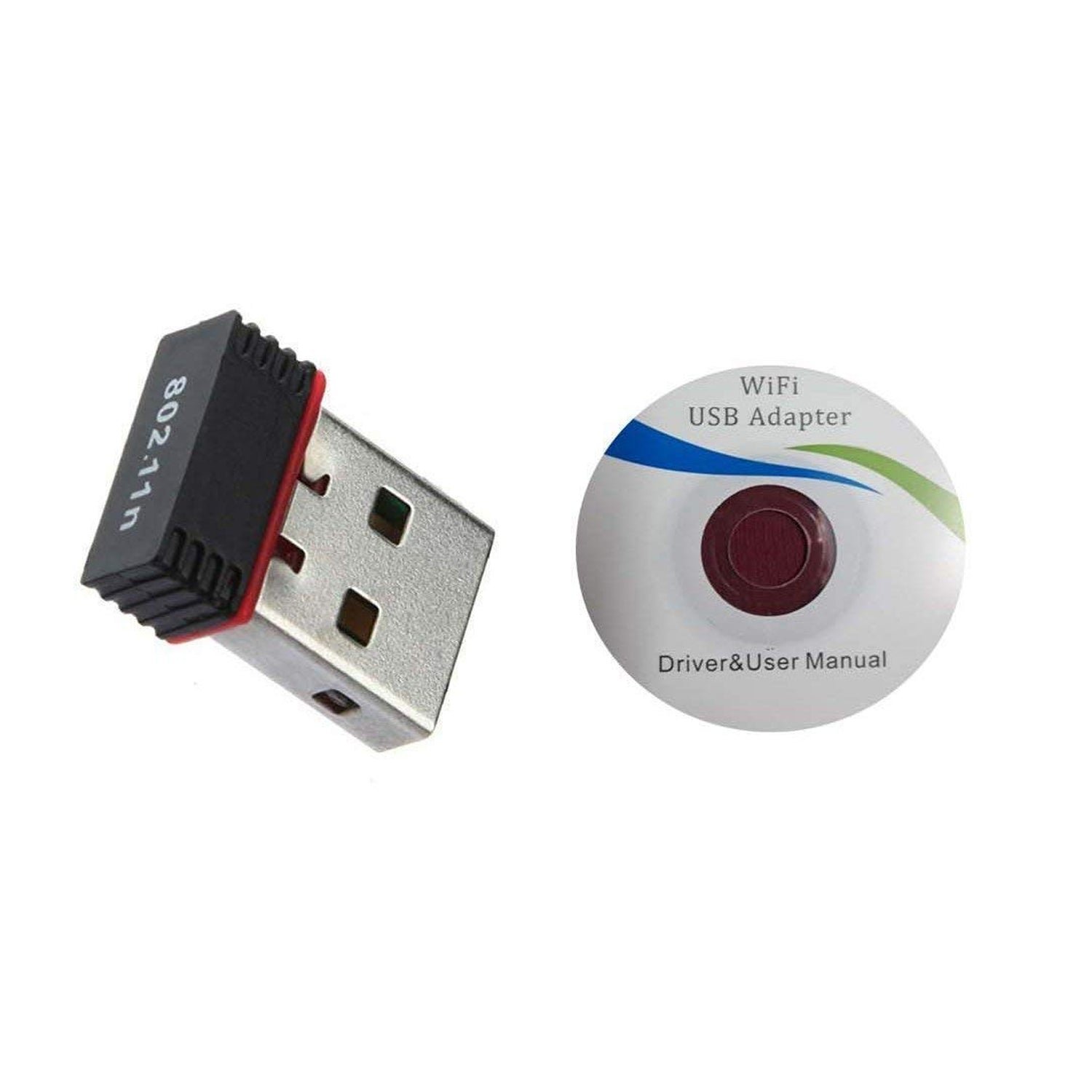 7224 Wi-Fi Receiver Wireless Mini Wi-Fi Network Adapter with with Driver Cd For Computer & Laptop And Etc Device Use