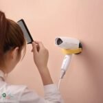 Wall Mount Hair Dryer Holder With Suction Cup, Plastic Wall Bracket For Bathroom, Beauty Salon / Home Use Self Adhesive Hair Dryer Stand Rack (1 Pc) - Image 5