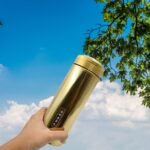 Stainless Steel Water Bottle With Foldable Spoon & Handle Easy To Carry, Leak Proof, Rust Proof, Hot & Cold Drinks, Gym Sipper Bpa Free Food Grade Quality, Steel Fridge Bottle For Office / Gym / School (420 Ml Approx) - Image 5