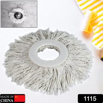 1115 Microfiber Spin Mop Replacement Head Round Shape Standard Size Spin mop Refills For All Type Mop Use