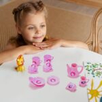 4459 ï»¿Tickles Tea toy Set | Coffee Kitchen Plastic Set Toy for Kids, Boys & Girls (15Pcs)