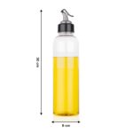 2288A 1LTR OIL DISPENSERWITH LID - CLEAR, DRIP FREE SPOUT, CONTROLLED USE