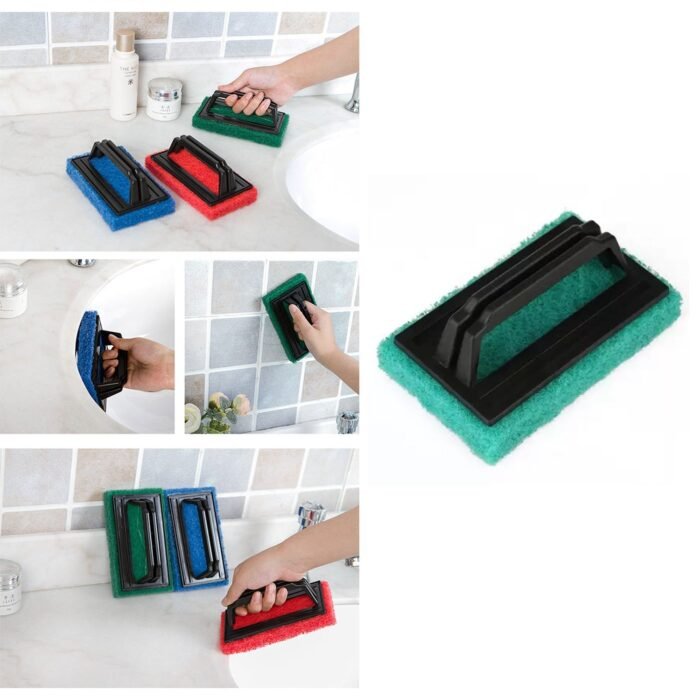 0222 Handle Scrubber Brush widely used by all types of peoples for washing utensils and stuffs in all kinds of bathroom and kitchen places etc.