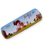 Multifunctional Compass Box With 1 Pencil, 1 Eraser, 1 Scale, 1 Pencil Sharpener, 6 Pen Refill, 1 Black Pen For Boys & Girls For School, Small Size Cartoon Printed Pencil Case For Kids Birthday Gift (12 Pcs Set) - Image 4