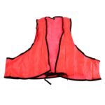 Economy Safety Vest, Soft Vinyl With Tie Closure For Identifying Staff And Volunteers Adult Pvc Safety Vest High Visibility For Outdoor Operator - Image 4