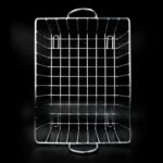 2743 SS Square Basket Stand used for holding fruits as a decorative and using purposes in all kinds of official and household places etc.