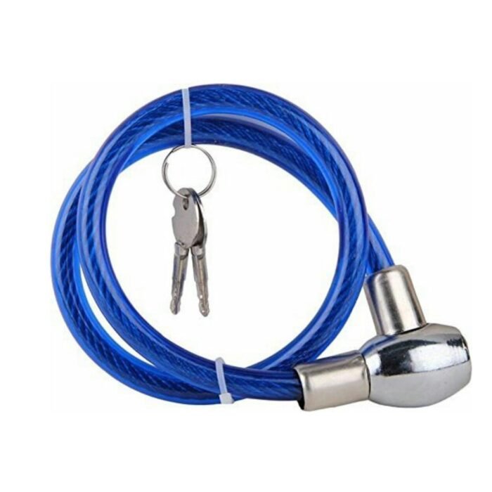 0228A Multipurpose Cable Lock for Bike, Luggage, Steel Keylock, Anti-Theft