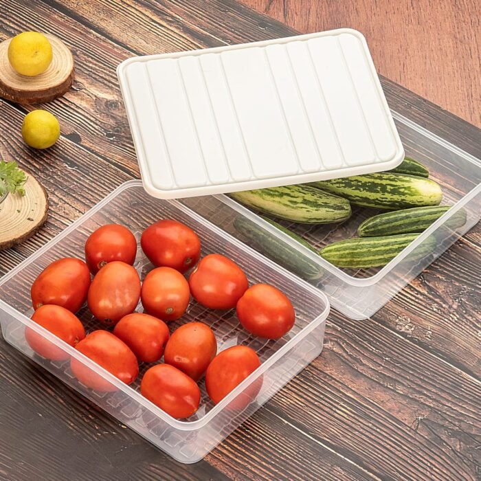 3-Piece BPA-Free Plastic Food Storage Containers with Secure Lids, Stackable and Freezer-Safe - Image 6
