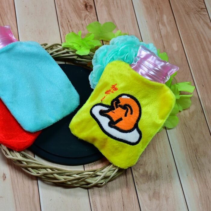 6515 Yellow Duck Head Small Hot Water Bag with Cover for Pain Relief, Neck, Shoulder Pain and Hand, Feet Warmer, Menstrual Cramps.