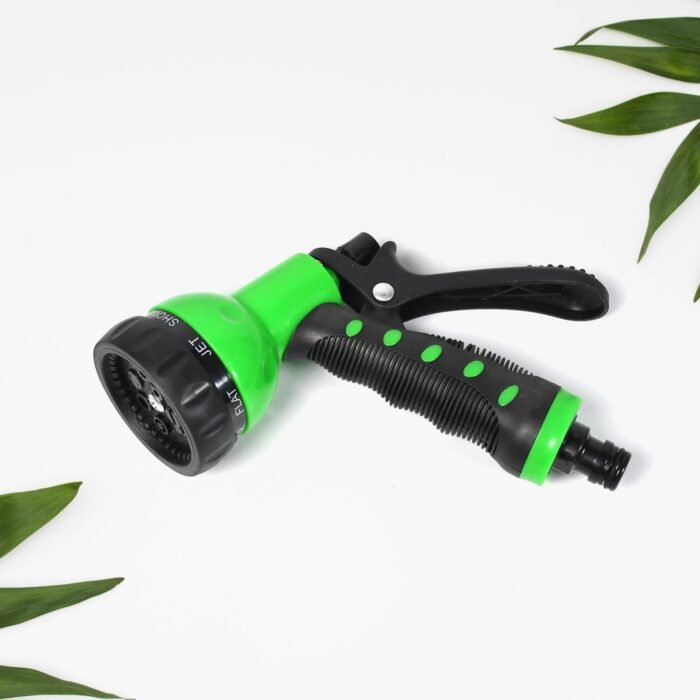 7441 Hose Nozzle Garden Hose Nozzle Hose Spray Nozzle with 8 Adjustable Patterns Front Trigger Hose Sprayer Heavy Duty Metal Water Hose Nozzle for Cleaning, Watering, Washing, Bathing