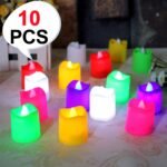 6429 10PCS FESTIVAL DECORATIVE - LED TEALIGHT CANDLES | BATTERY OPERATED CANDLE IDEAL FOR PARTY.