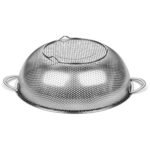 2914 Stainless Steel Rice Vegetables Washing Bowl Strainer Collapsible Strainer.