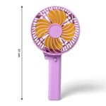 7604 Portable Mini handy Fan & Personal Table Fan | Rechargeable Battery Operated Fan Suitable for Kids, Women, Makeup Artist, Home Office