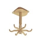 4644 360Â° Rotating Folding Hook Self-Adhesive Waterproof Wall Mounted Hook 