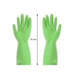 0653 Multipurpose cleaning rubber hand gloves (green) 1 PC