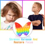 Pop Fidget Toy Push Pop Bubble Fidget Sensory Toy For Kids And Adults Fidget Popper Stress Reliever Sensory Fidget Poppers (Butterfly & Car Shape / 1 Pc) - Image 15