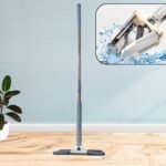 Adjustable Long Handle 360 Degree Flat Hand Mop, X Type, Automatic Water Rotation For Wood, Ceramic Tile, Easy Squeeze Mop For Floor, Window, Wall, Kitchen, Sofa, Corners, Ceiling