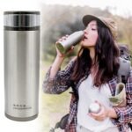 Stainless Steel Vacuum Flask Water Bottle Stainless Steel Drinking Bottle 100% Leak-Proof Insulated Mug Double-Walled - Ultralight Thermos Flask For Office, Sports, Outdoor Kettle, Travel (380 Ml)